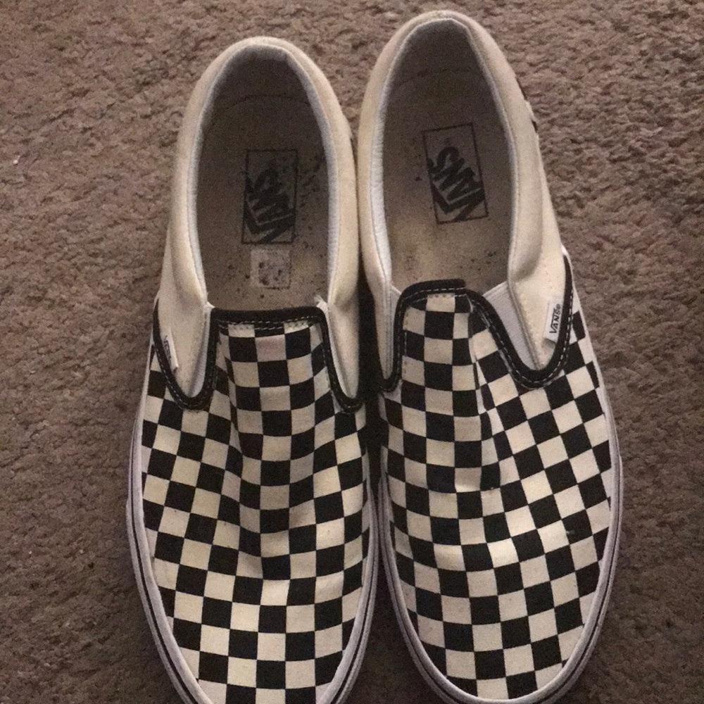 checkered Vans